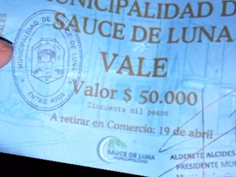 Municipio entreg&oacute; tickets para comida completando sueldos