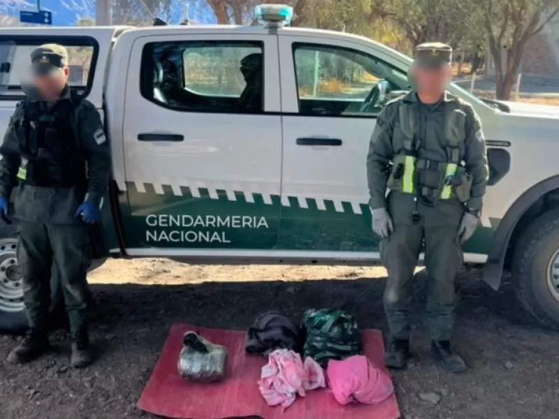 Gendarmer&iacute;a incaut&oacute; m&aacute;s de 17 kilos de droga en la Ruta 40